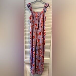 Xhilaration Floral Pantsuit SIZE M